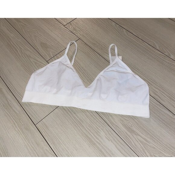 Jenni Bralette Bra Unlined Wire Free Womens XL XLarge White New - Picture 1 of 5